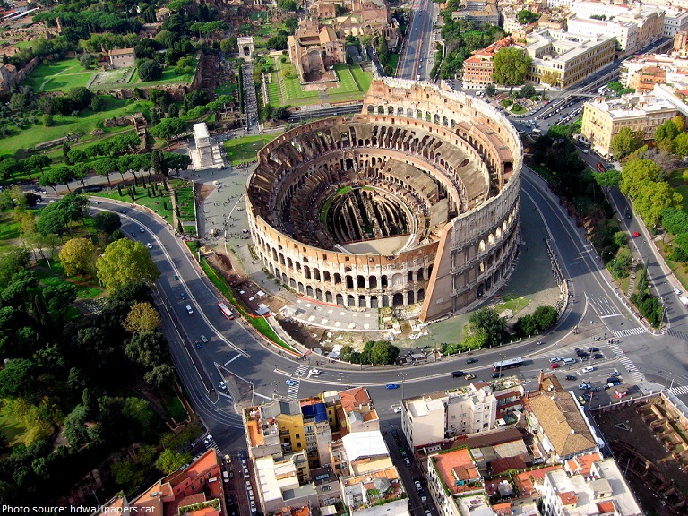 colosseum from above