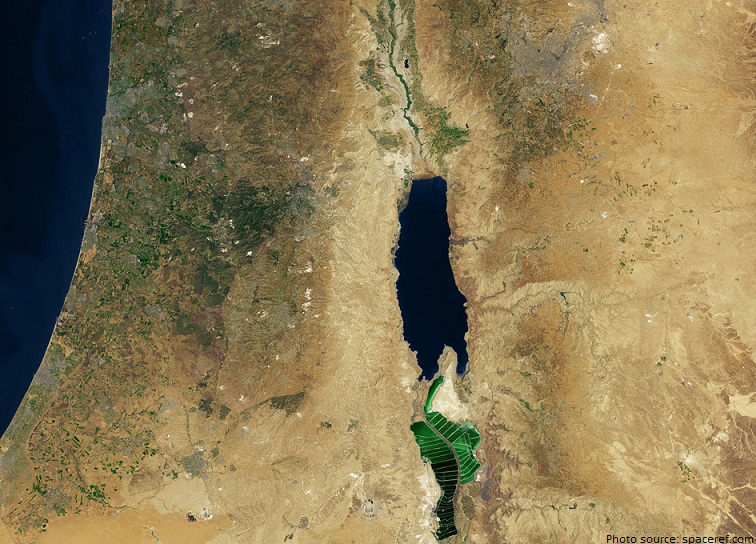dead sea from space