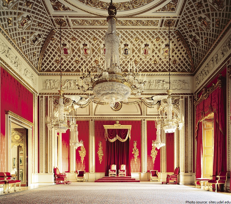 buckingham palace throne room