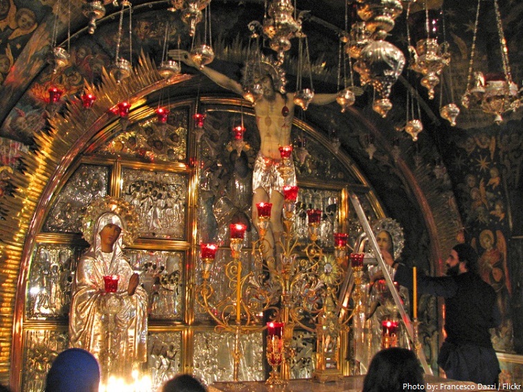 Church of the Holy Sepulchre Calvary Altar