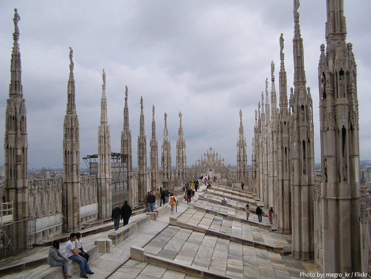 milan cathedral roof