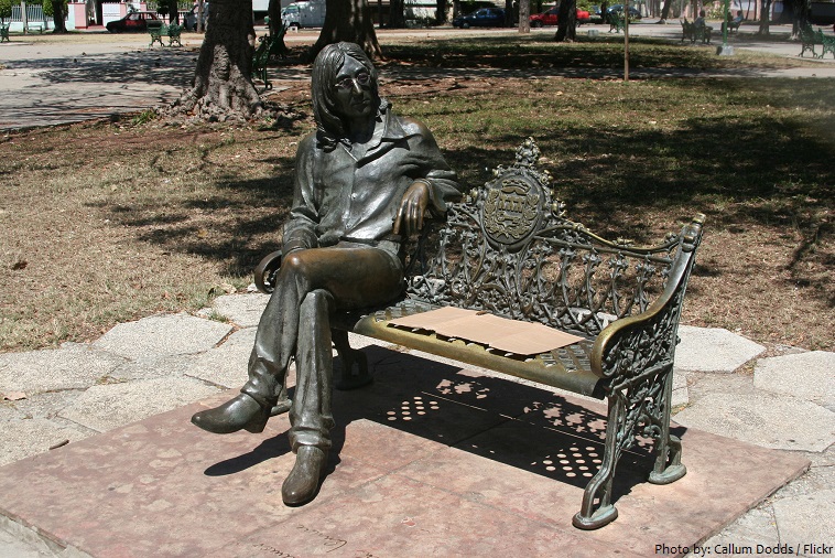 statue of john lennon cuba