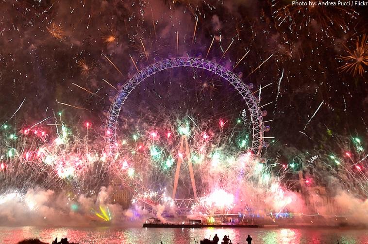 london eye firework