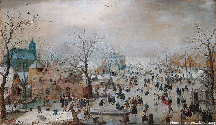 winter landscape with skaters by hendrick avercamp
