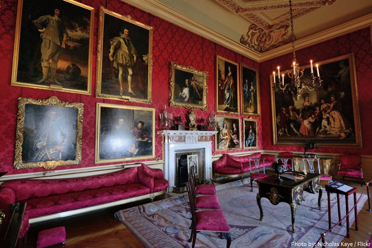 blenheim palace red drawing room