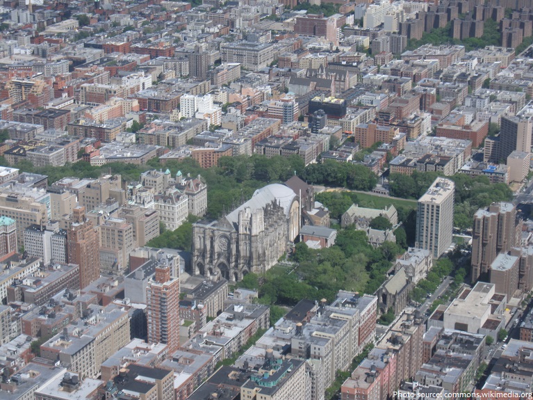 Cathedral of St John the Divine aerial