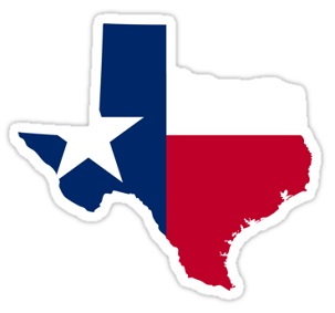 texas map flag