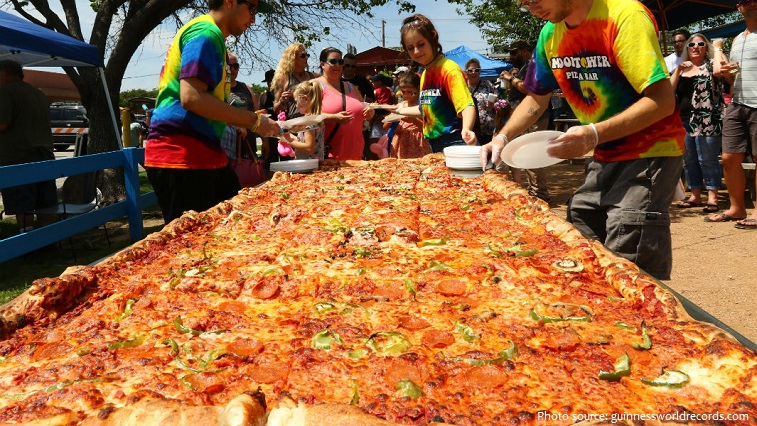largest pizza commercially available