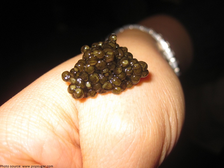 caviar eating