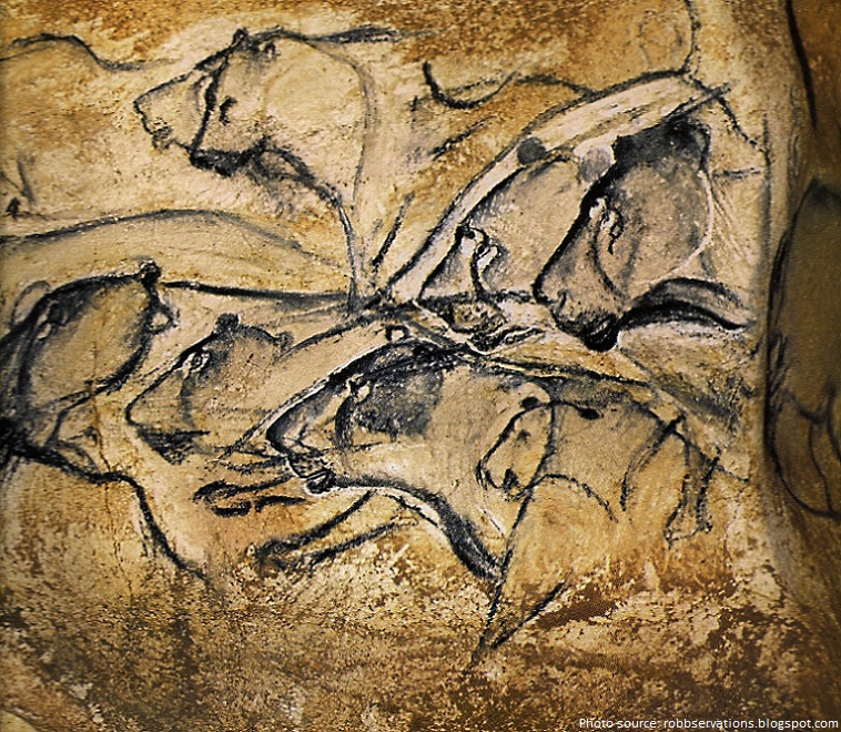 chauvet cave lions