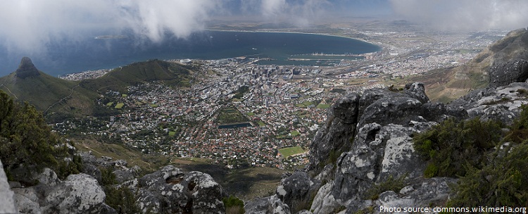 panoramic view from table mountain
