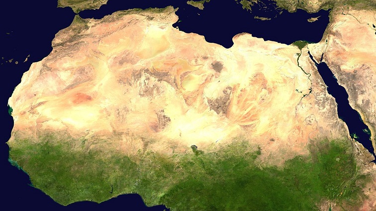 sahara desert satellite
