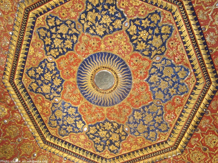 ceiling of the golden temple