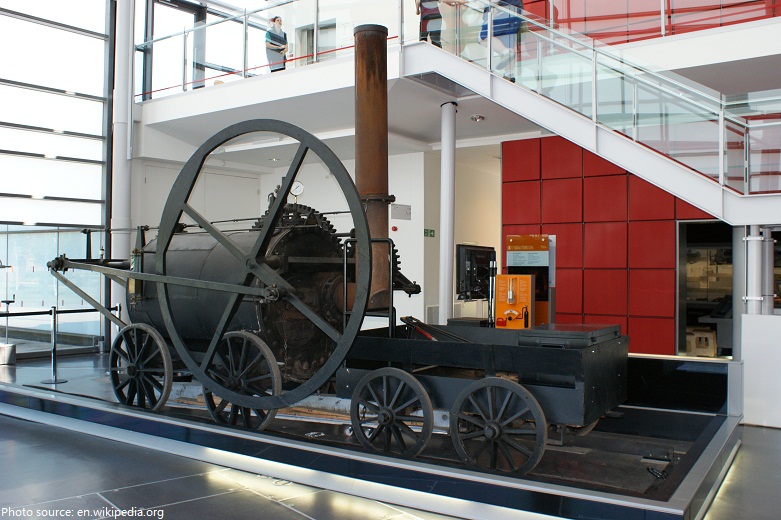 first railway steam locomotive