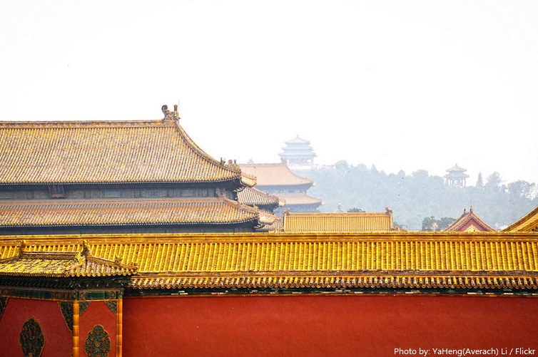forbidden city roofs
