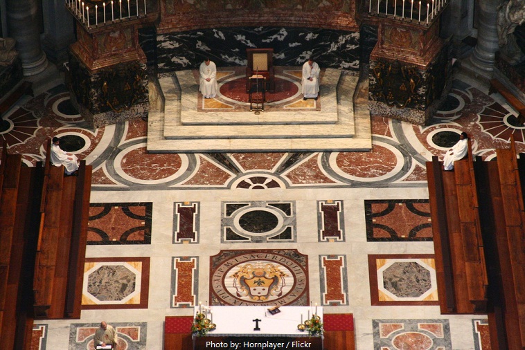 st peters basilica floor