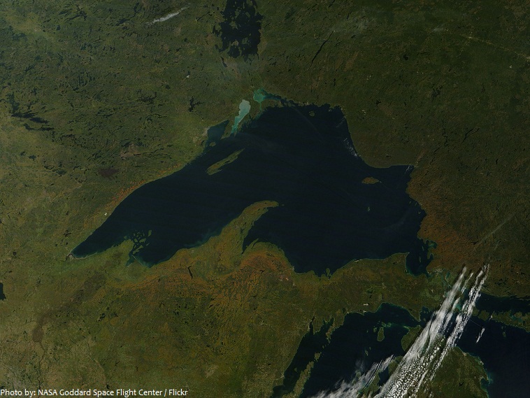 lake superior from space