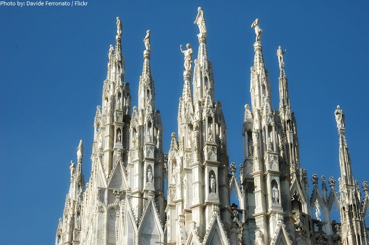 milan cathedral spires