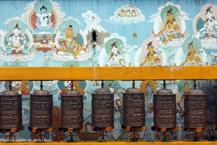 boudhanath prayer wheels