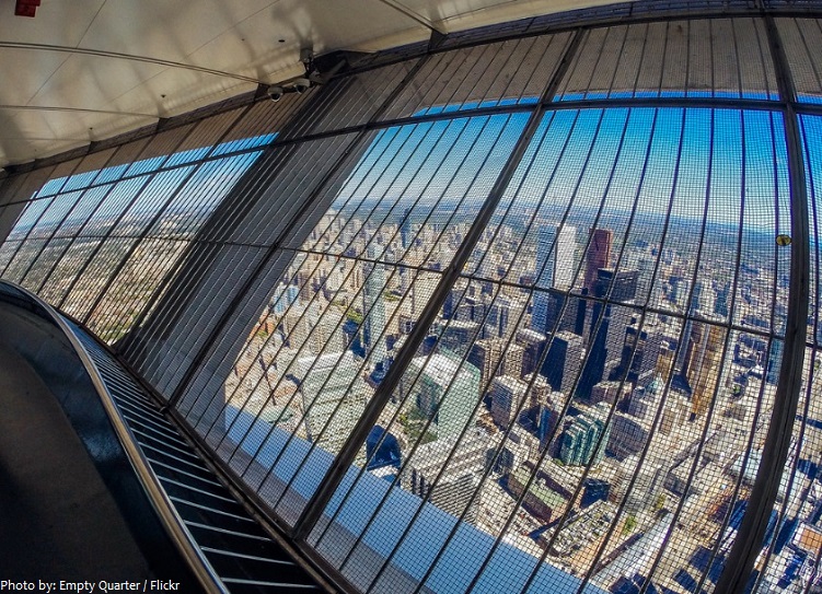 cn tower glass outdoor observation deck
