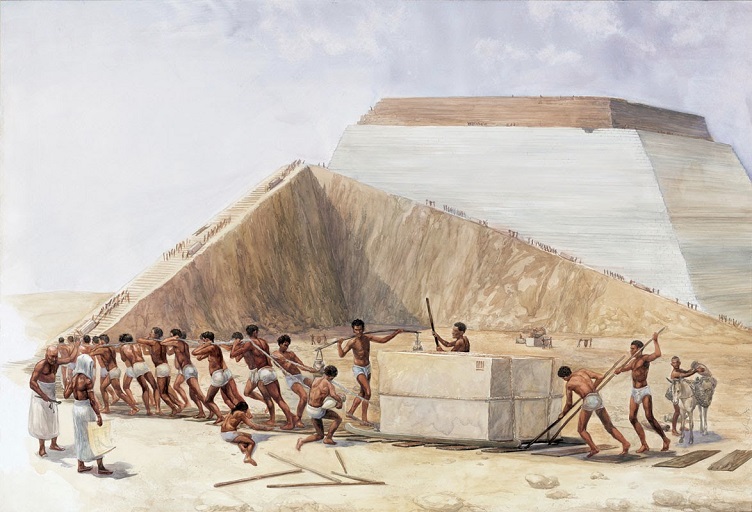 building the great pyramid