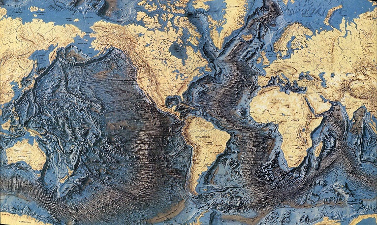 ocean floor map