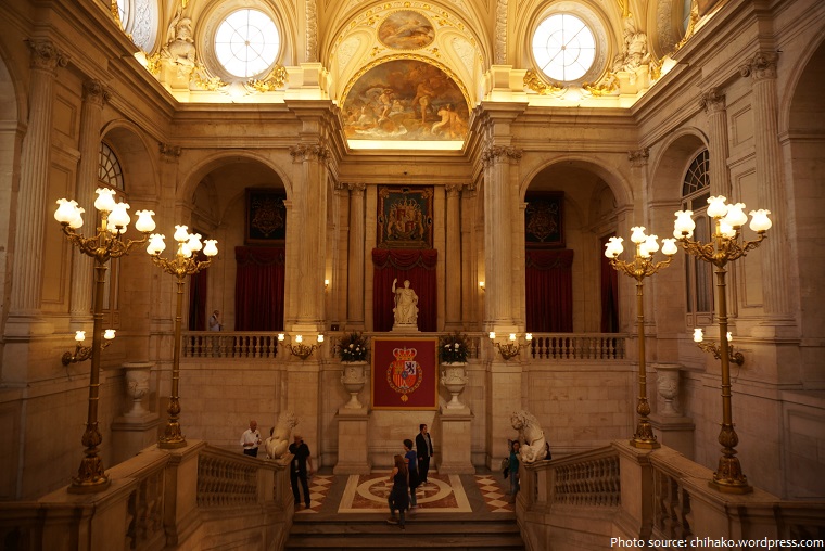 royal palace of madrid grand staircase