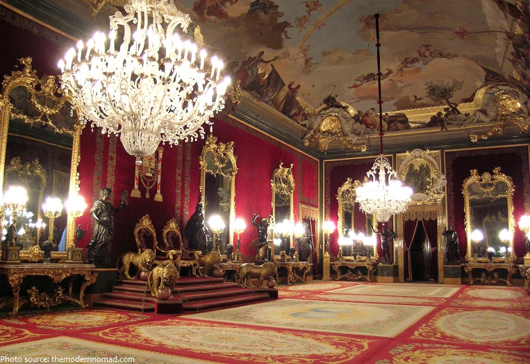royal palace of madrid throne room