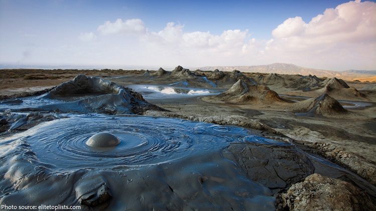 mud volcanoes
