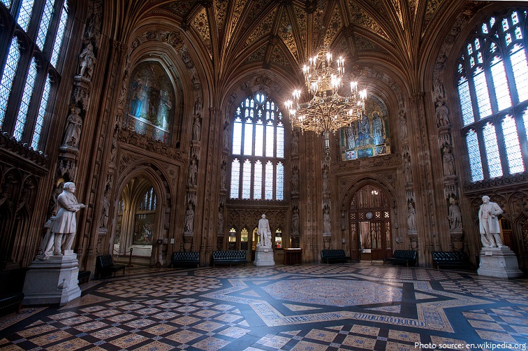 palace of westminster central lobby