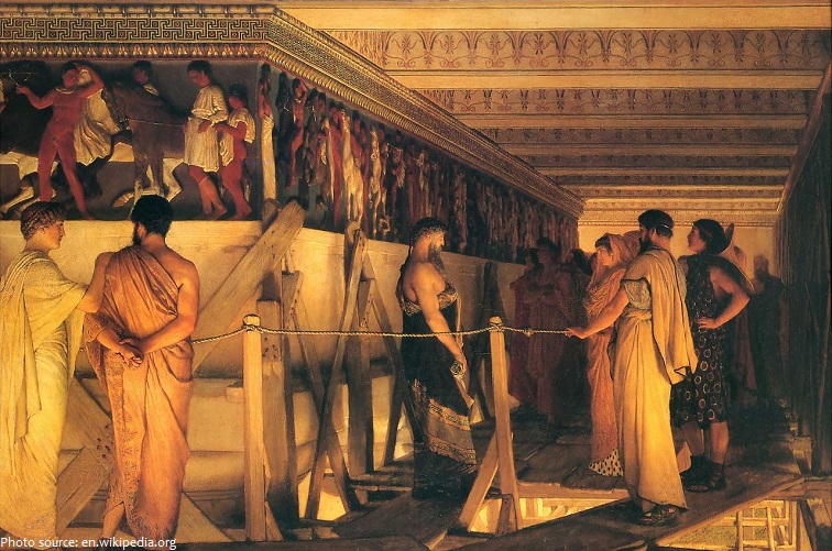 parthenon painting by lawrence alma tadema