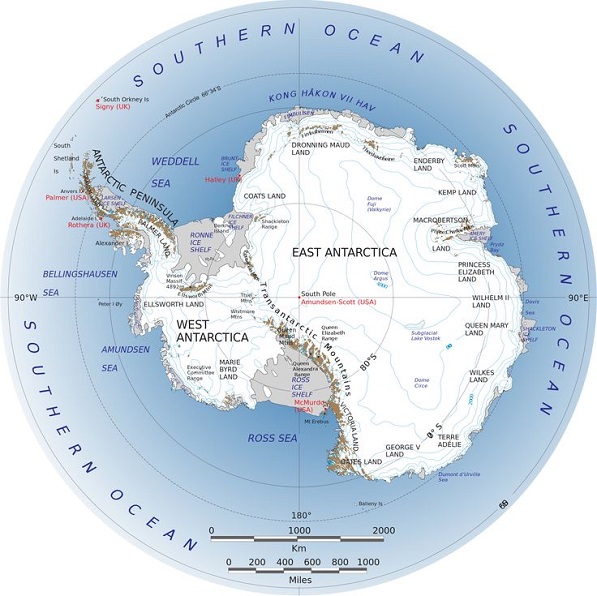 antarctica map