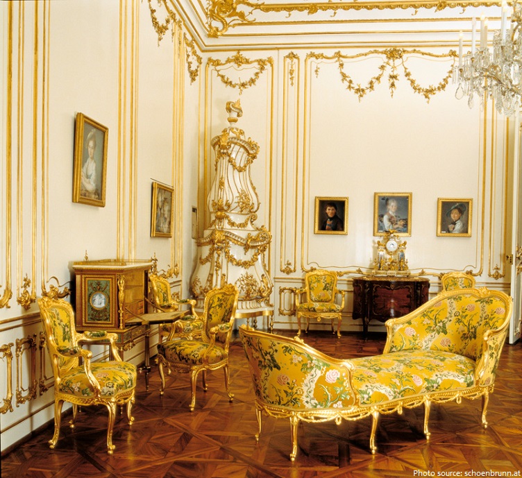 schönbrunn palace yellow salon