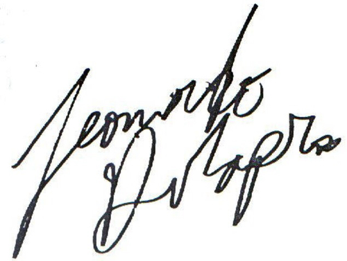 Leonardo DiCaprio signature