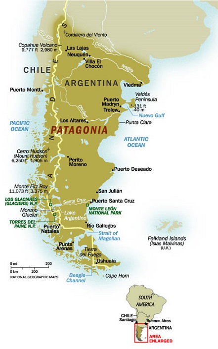 patagonia map