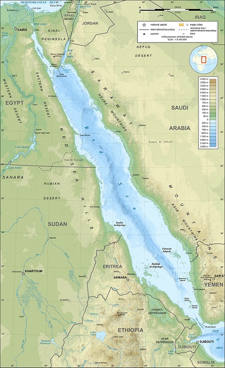 red sea map
