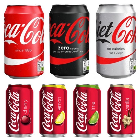 coca cola varieties