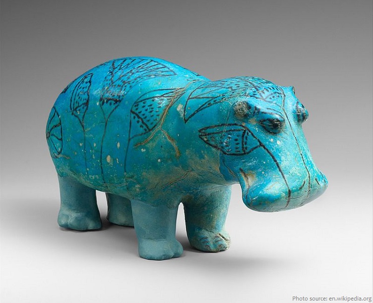 egyptian hippopotamus statuette william