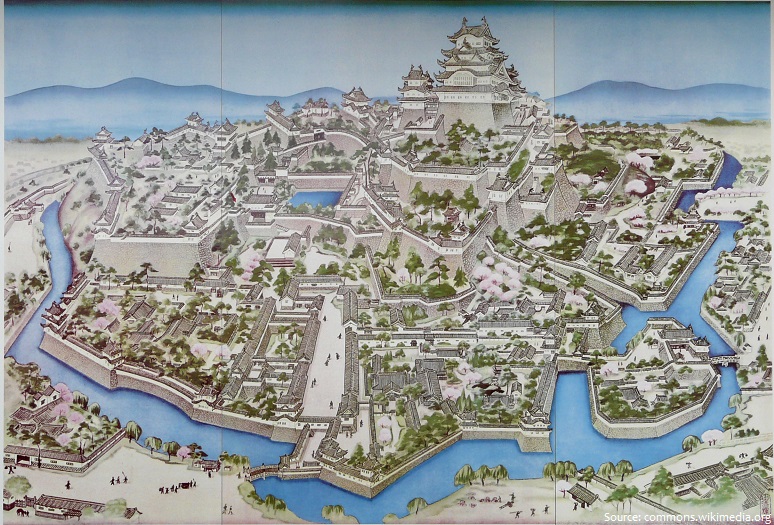 himeji castle map