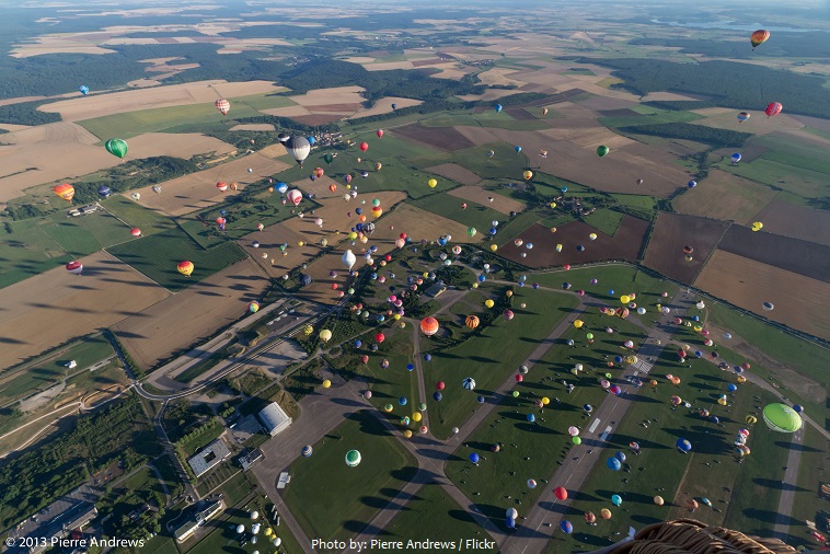the largest number of hot air balloons to take off at once