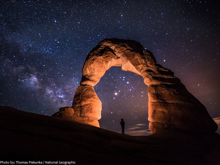 arches national park night stars