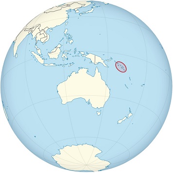 solomon islands world map