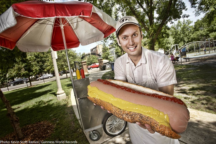 the largest hot dog in the world