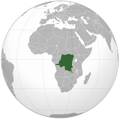 democratic republic of congo world map