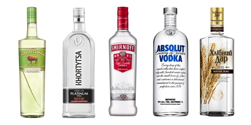 top 5 best selling vodka brands
