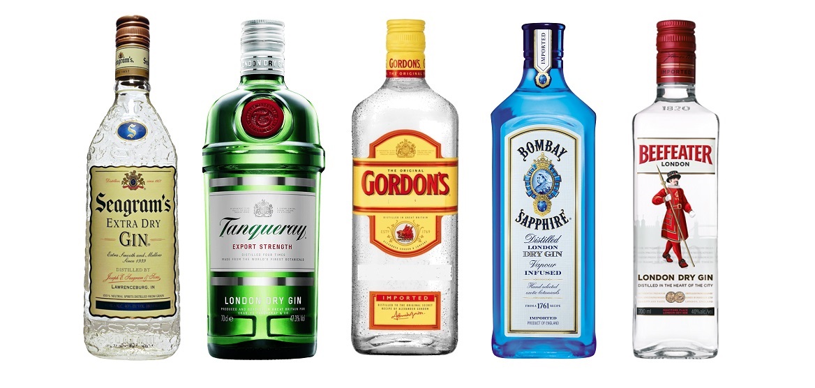 top 5 best selling gin brands