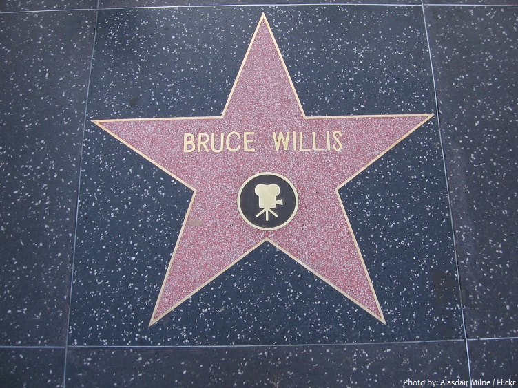 bruce willis star on the hollywood walk of fame