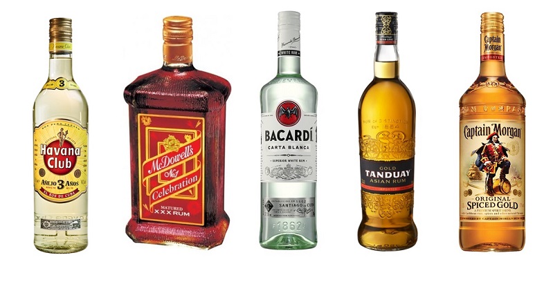 top 5 best selling rum brands in the world