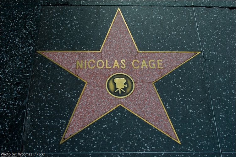 nicolas cage star hollywood walk of fame