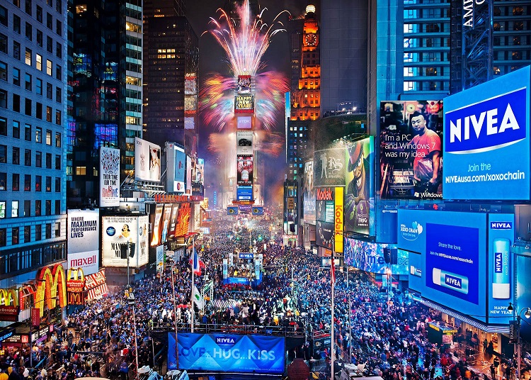 time square ball drop
